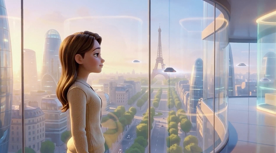 Écran noir du film Beyond Coordinates avec son titre