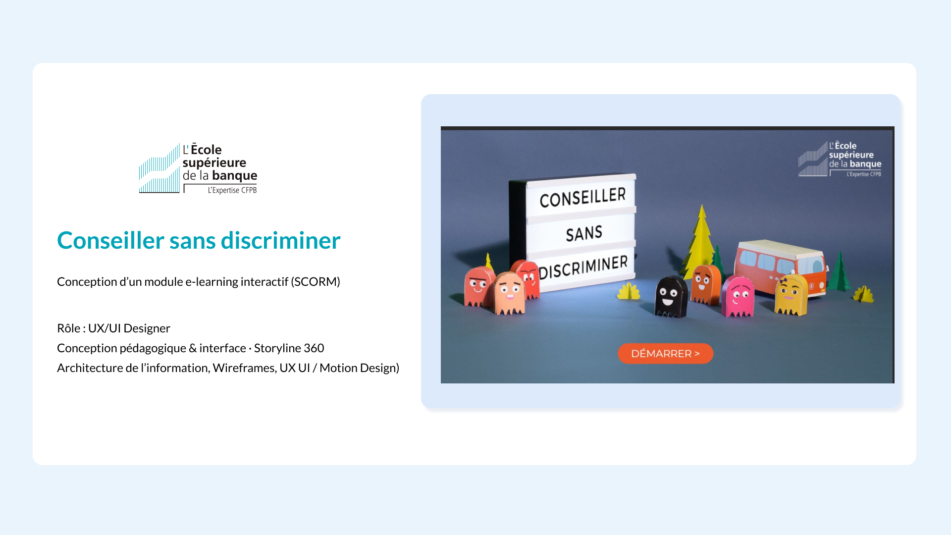 Module Conseiller sans discriminer